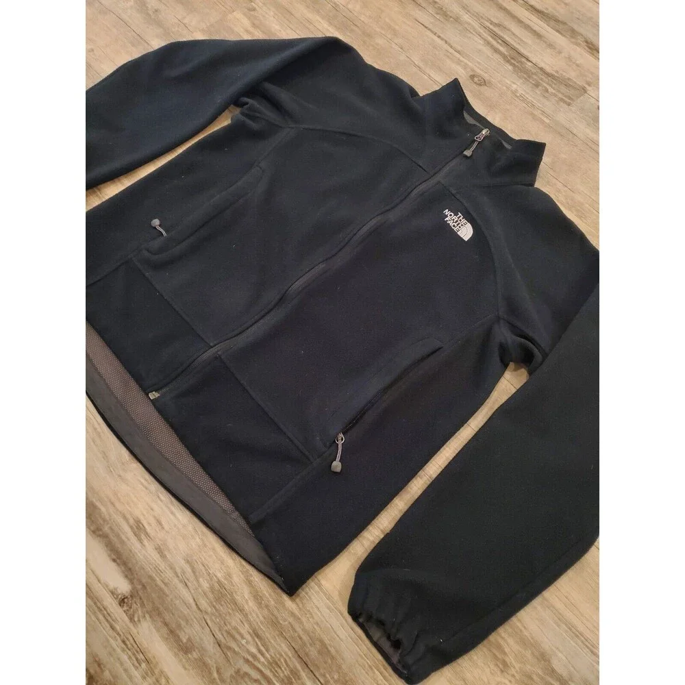 North Face WindWall Heavyweight Fleece Jacket Black Sz M Performance Full Zip